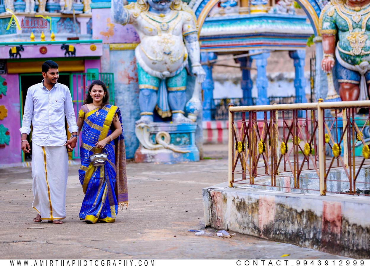 Saravanan Vaishnavi Pre wedding Shoot in Madurai, India 