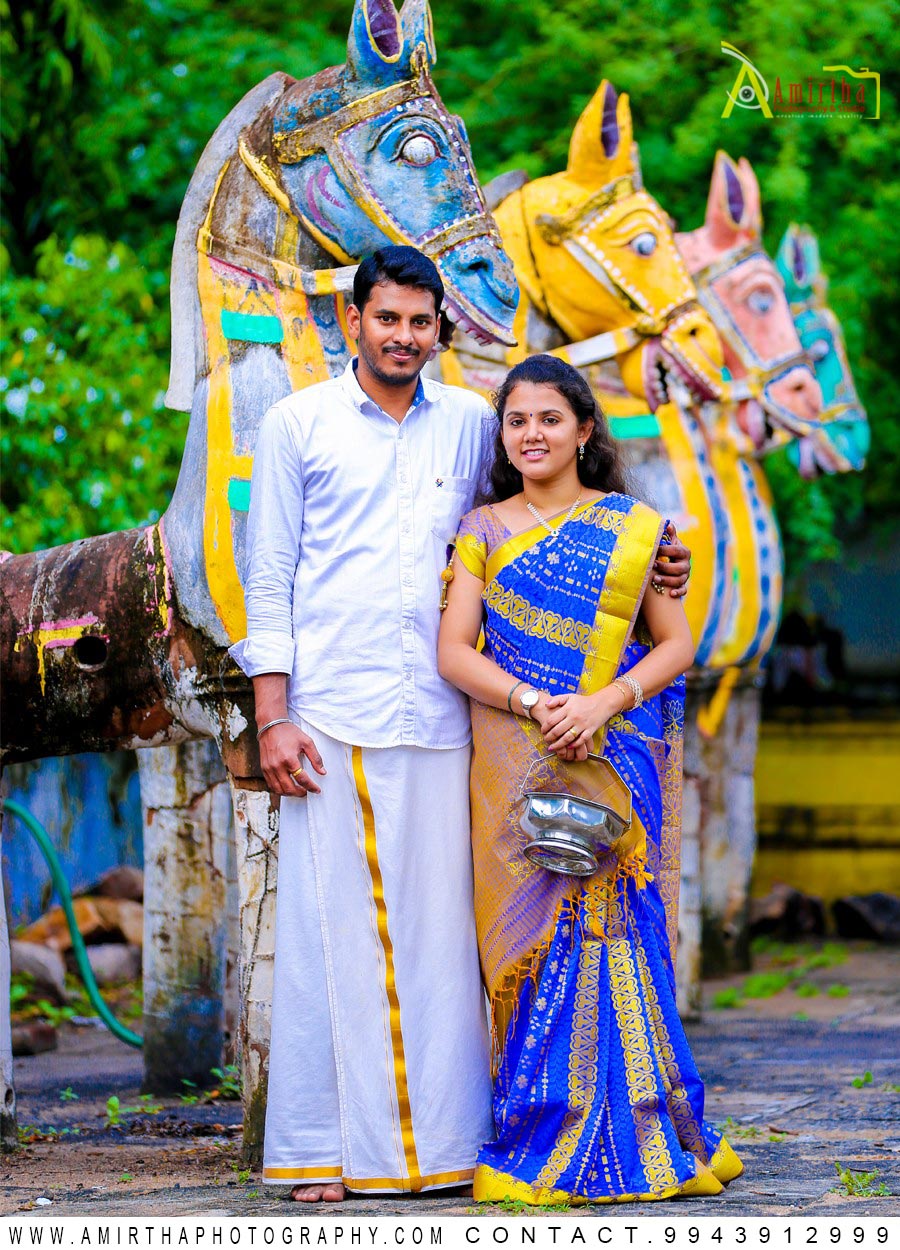 Saravanan Vaishnavi Pre wedding Shoot in Madurai, India 